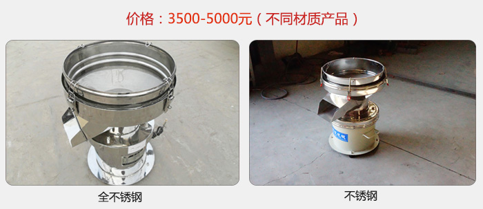 不同材质的产品价格范围在:3500-5000元之间