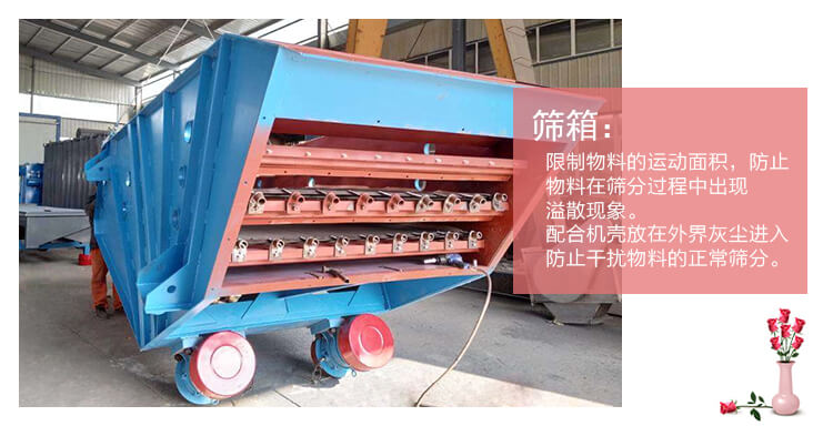 筛箱有钢板电焊而成,侧板与横梁采用优质耐热不锈钢或优质耐热钢制造,主受力板和侧板的连接,侧板和横梁的连接采用环槽铆钉铆接,连接紧固可靠。