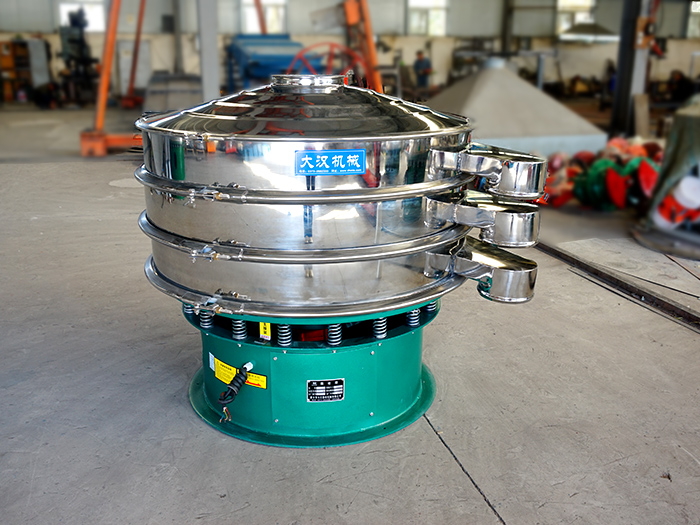 振动筛粉机是一种高精的筛分机械,可用于粉末,液体以及颗粒状物料的筛分,分级。